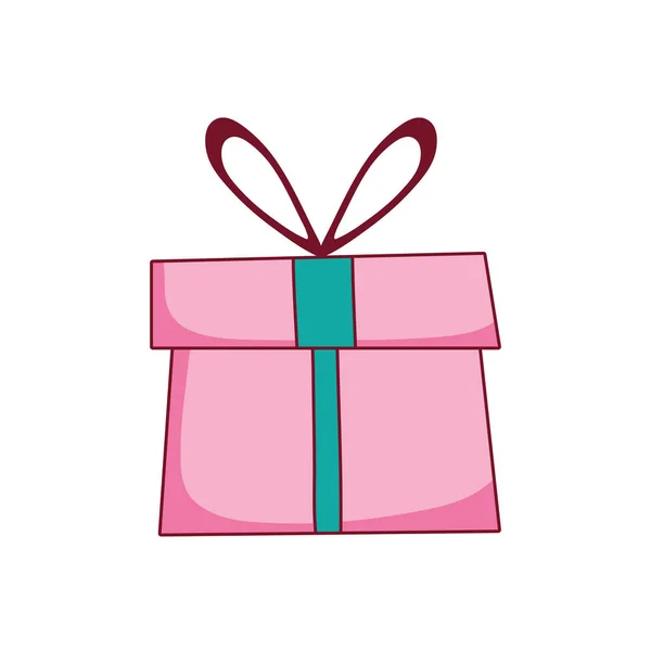 Gift Box Present Icon Vector Illustration Design — Stock Vector