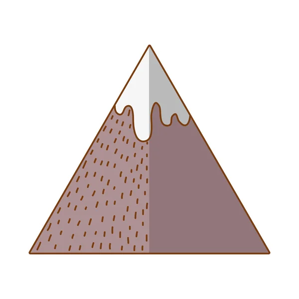 Montagne Fond Blanc Illustration Vectorielle Graphisme — Image vectorielle