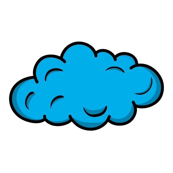 Σύννεφο Σχεδιασμό Εικονογράφηση Διάνυσμα Στυλ Pop Art — Διανυσματικό Αρχείο