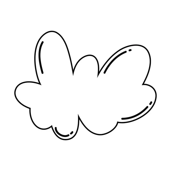 Roztomilý Pohádkový Cloud Ikonu Vektorové Ilustrace Design — Stockový vektor