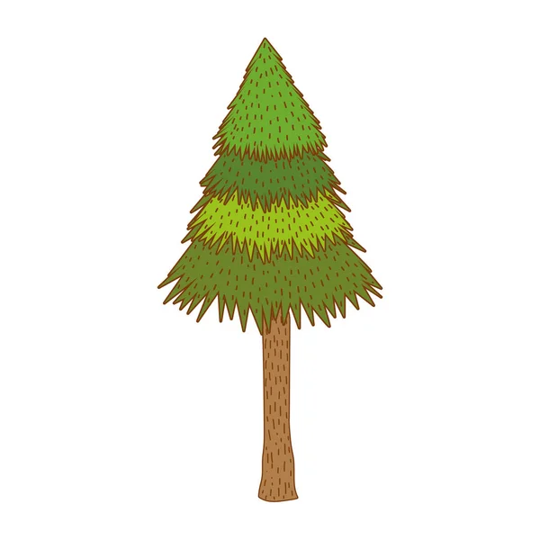 Baum Ländliche Landschaft Runden Symbol Vektor Illustration Grafik Design — Stockvektor