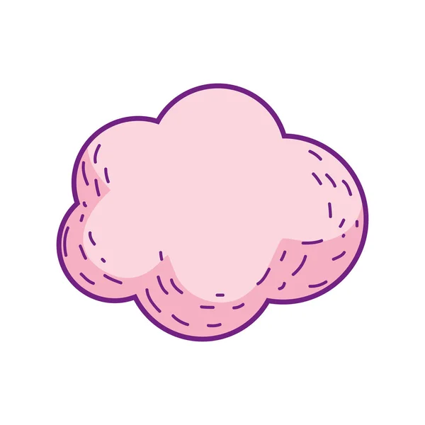 Lindo Cuento Hadas Nube Icono Vector Ilustración Diseño — Vector de stock