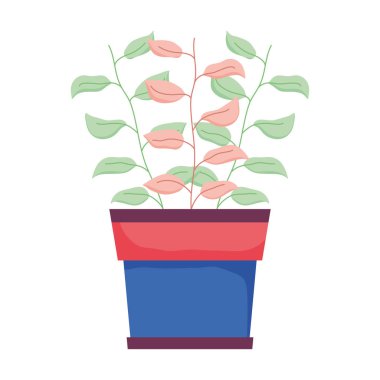 şirin houseplant çiçek dekorasyon vektör çizim tasarım