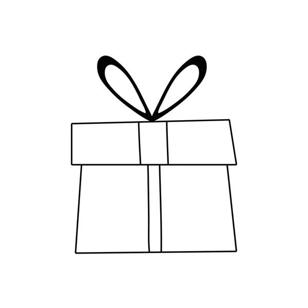 Gift Box Närvarande Ikon Vektor Illustration Design — Stock vektor