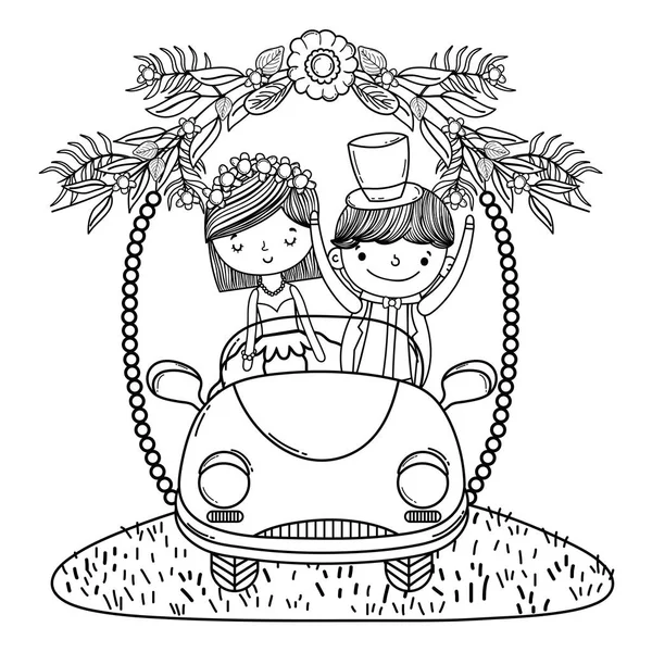 Doodle Pengantin Hitam Putih
