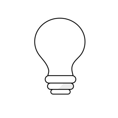 şehirler vektör çizim satırı elektrik ampul yenilik için ışıklı