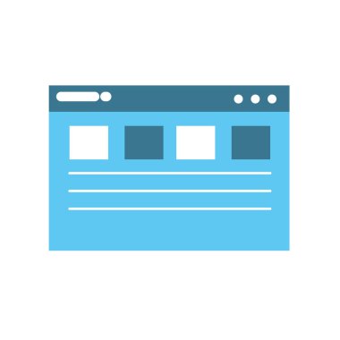 webside sayfa ve küresel teknoloji öğe vektör çizim
