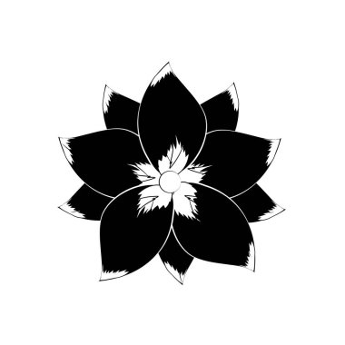 rustik çiçek doğal yaprakları vektör çizim ile