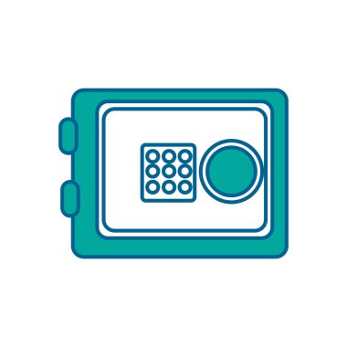 güvenli para evde güvenli, vektör çizim