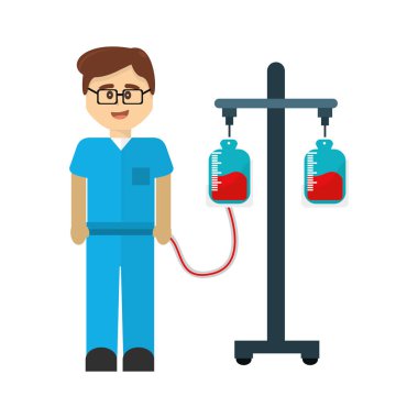 kan bağışı kampanyası simge görüntüsünü, vektör çizim tasarım