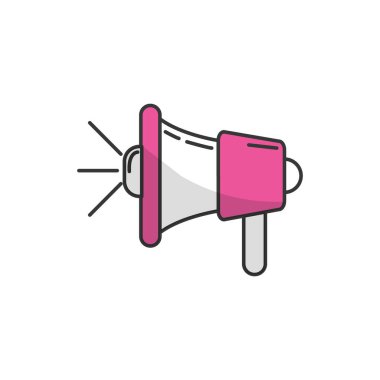 hoparlör iletişim iletiyi vektör çizim aracına megafon