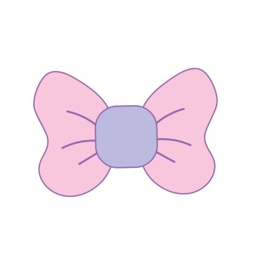 sevimli riibon yay süsleme tasarlamak vektör