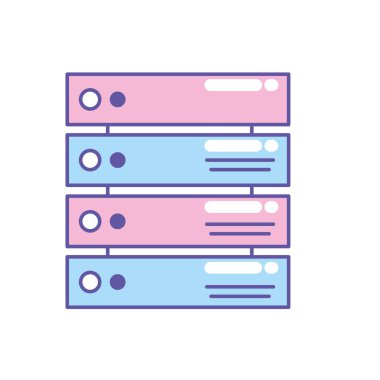 veritabanı teknolojisi sistem bilgi hizmeti vektör çizim