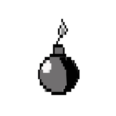 kontur nükleer bomba patlama tehlikeli silah vektör çizim