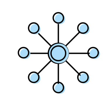 devre veri teknoloji merkezi sunucu vektör çizim için