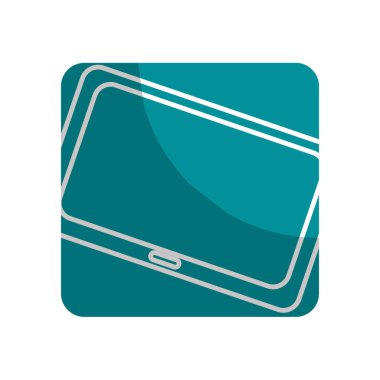 Logo teknoloji televizyon iş bilgilerine, vektör çizim