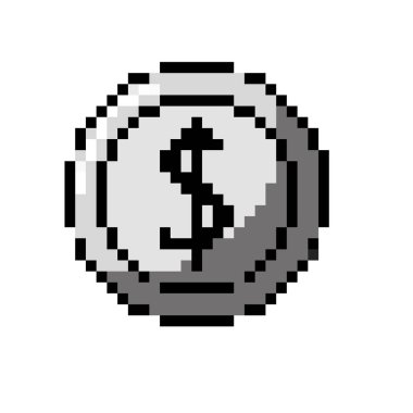 video oyun konsolu vektör çizim için kontur para dijital para