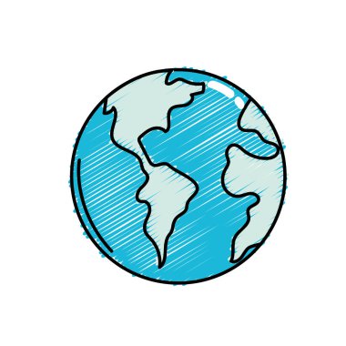 küresel dünya gezegen Coğrafya ubication vektör çizim için