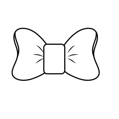 çizgi yay şerit ve moda simge vektör tasarlamak