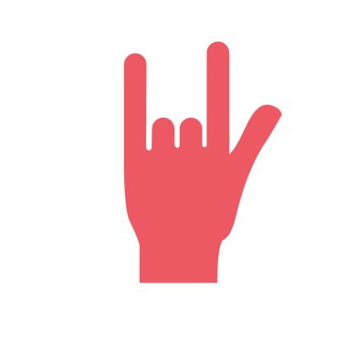 El rock simge ve müzik vektör çizim sinyalleri