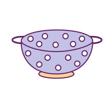 mutfak vektör illüstrasyon için colander mutfak mutfak gereç nesnesi