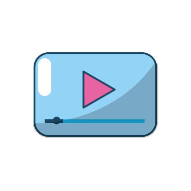 video dijital oyun medya ekran vektör çizim