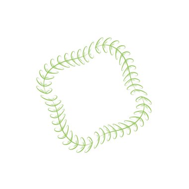 rustik dalları yaprakları ile vektör çizim tasarım