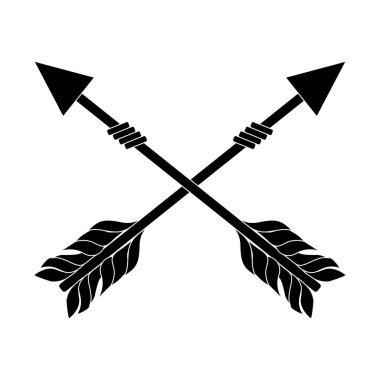 rustik oklarla süs tasarlamak vektör