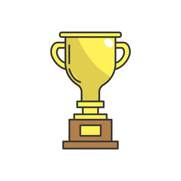 Prize Symbol Winner Champion Vector Illustration — Stock Vector