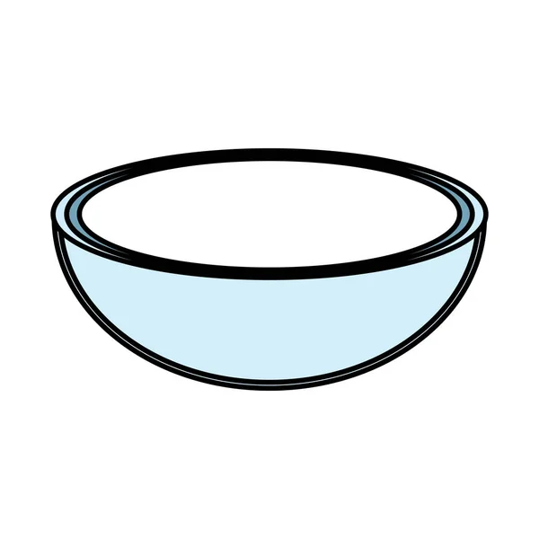 Bowl Prepare Delicious Healthy Organic Food Vector Illustration — Stock Vector