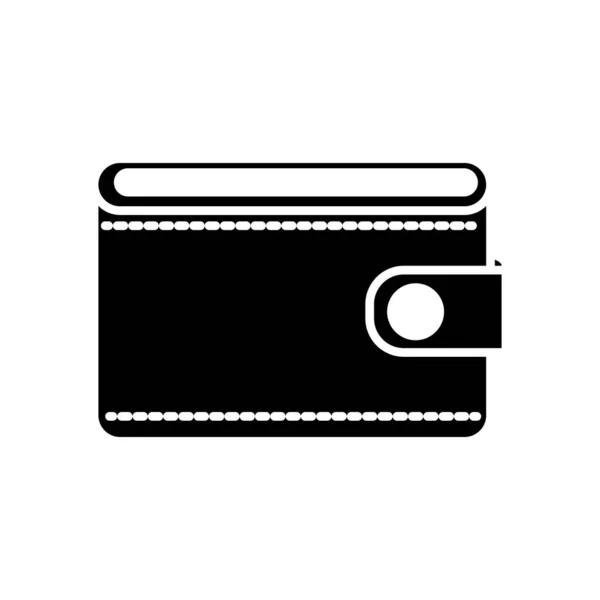 シルエットの財布をお金を節約ベクトル イラスト デザイン — ストックベクタ