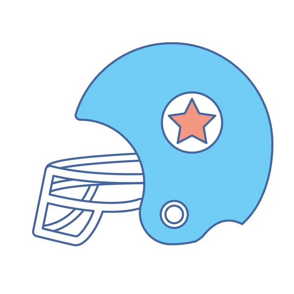 Helment Fútbol Uniforme Para Practicar Deporte Ilustración Vectorial — Archivo Imágenes Vectoriales