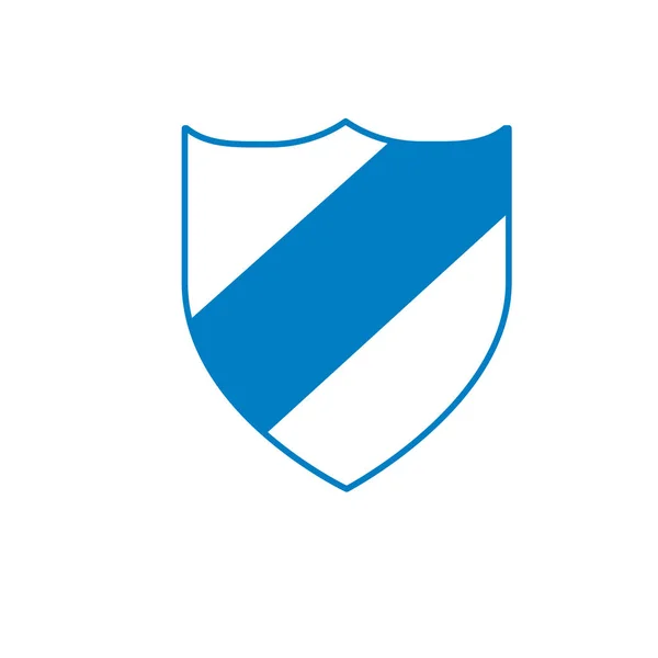 Silhueta Proteção Escudo Segurança Privacidade Elemento Vetor Ilustração — Vetor de Stock
