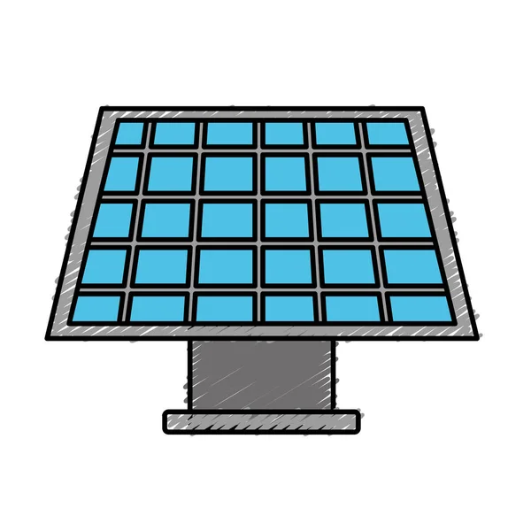 Energía Solar Para Cuidar Ecología Planeta Ilustración Vectorial — Archivo Imágenes Vectoriales