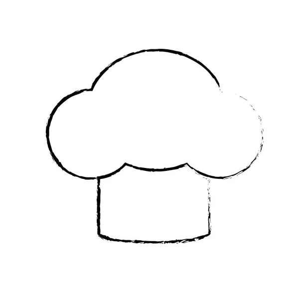 Figure Chapeau Chef Ustensile Cuisine Cuisine Illustration Vectorielle — Image vectorielle