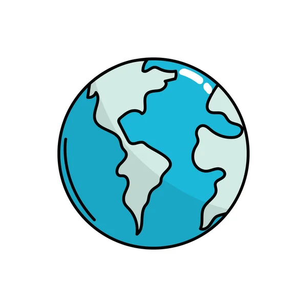Глобальна Планета Землі Географічного Язання Векторні Ілюстрації — стоковий вектор