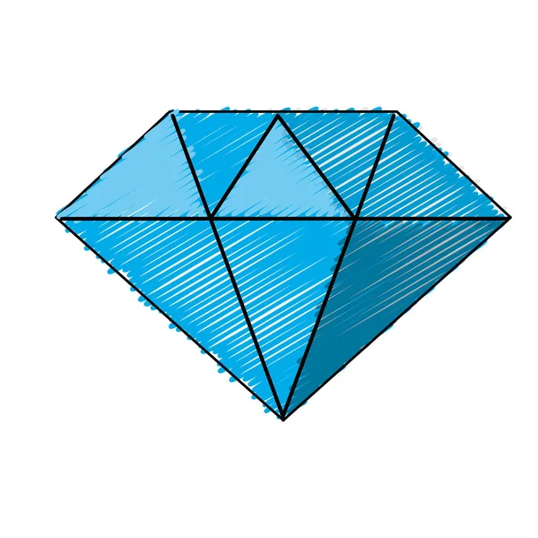 Beau Diamant Gemme Usage Luxe Illustration Vectorielle — Image vectorielle