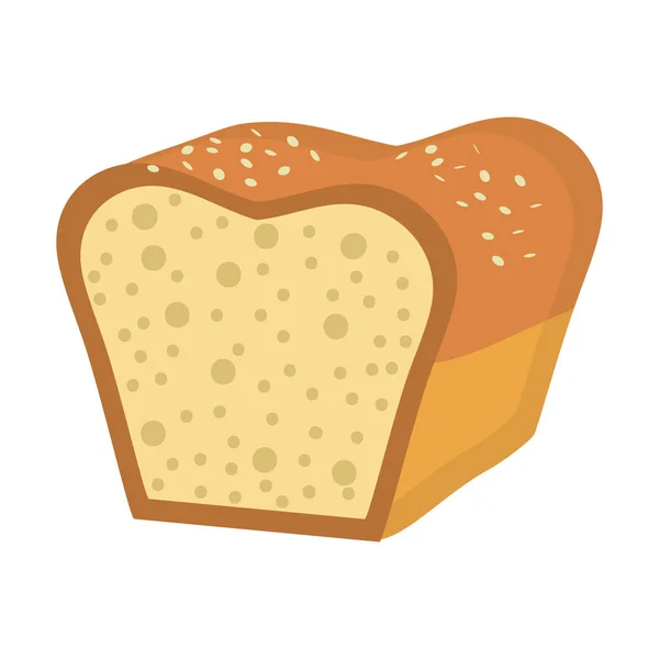 Deliciosa Panadería Fresca Pan Comida Vector Ilustración — Archivo Imágenes Vectoriales