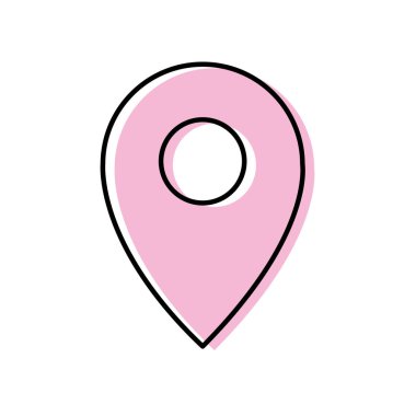 hedef Coğrafya harita vektör çizim sembole konumu