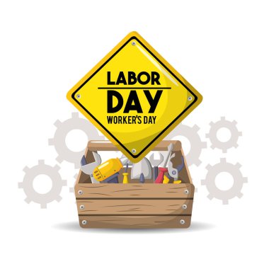 profesyonel İşçi Bayramı Ulusal kutlama vektör çizim