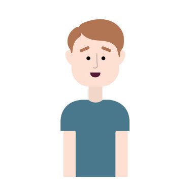 yakışıklı erkek saç modeli tasarım vektör çizim ile