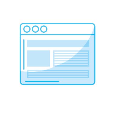 siluet Web sitesi önemli video bilgi vektör çizim ile