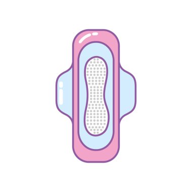 mesntruation vektör çizim hijyen kadın sıhhi korunması
