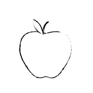şekil lezzetli elma taze meyve beslenme vektör illüstrasyon