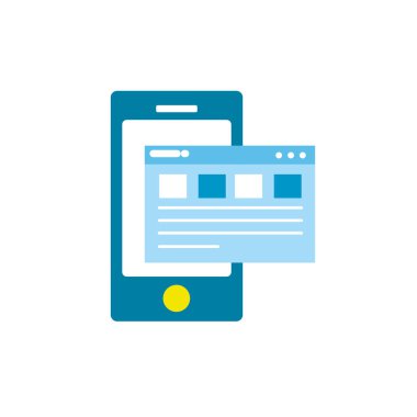 iş dijital belge vektör çizim ile Smartphone