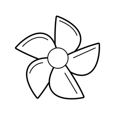 satır rüzgar pervane oyuncak hava vektör çizim ile oynamak için