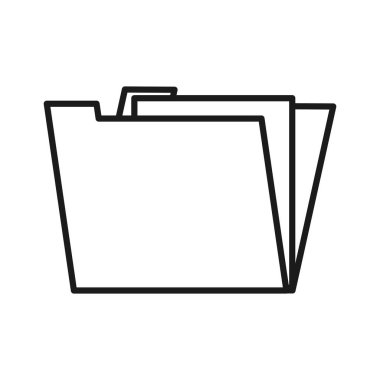 Şekil belgeleri dosya klasör simgesini, vektör çizim