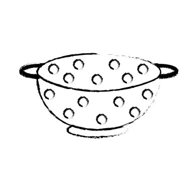 Şekil kevgir mutfak gereçler mutfağı vektör çizim nesnesine