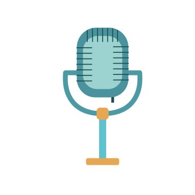 mikrofon müzik performans vektör çizim içinde şarkı