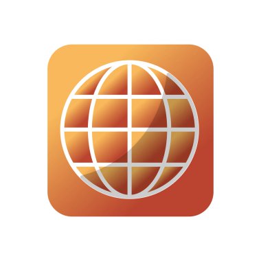 veri merkezi bağlantı vektör çizim için düğme küresel sembolü